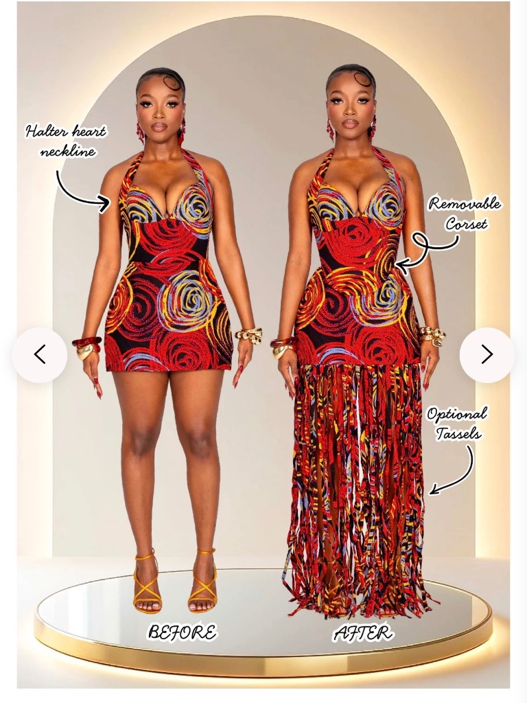 Soraya Corset Dress Set-Tarssee